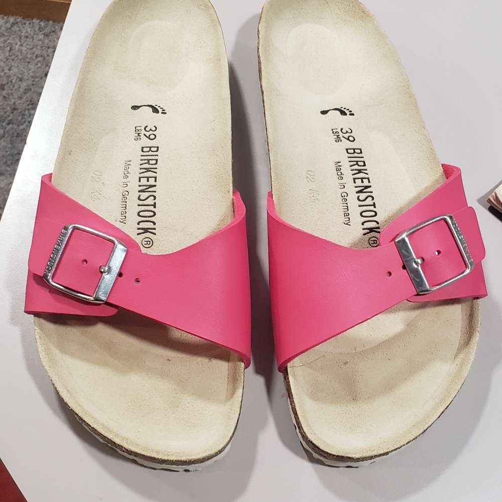 Pink Birkenstock sandals